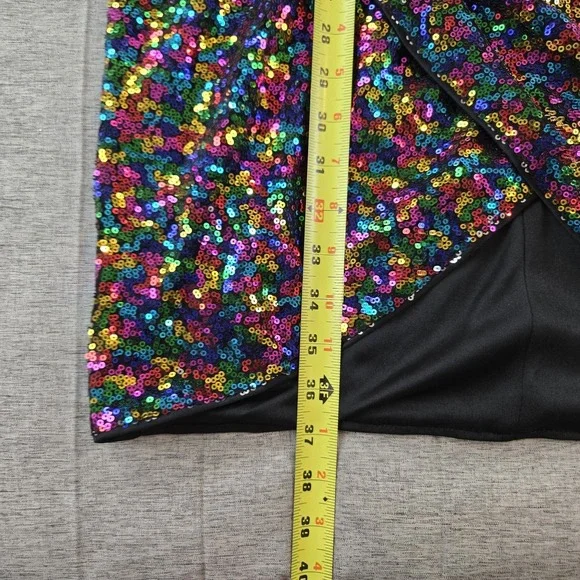 Grace Karin Women's Sequin Cocktail Party Dress Stretch Back Zip Sze Medium - Picture 9 of 13